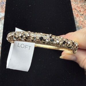 LOFT Gold and Black Crystal Bracelet